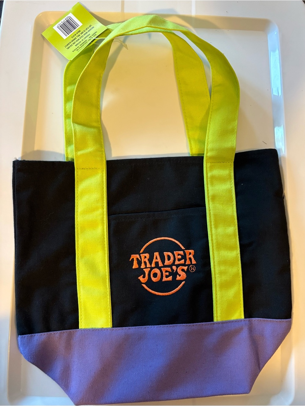 NWT Trader Joe’s Trick-or-Treat Tri-Color Mini Canvas Tote Bag